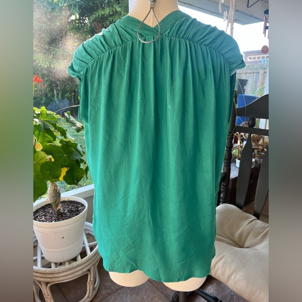 a.n.a Small Teal Blouse - Picture 4 of 10